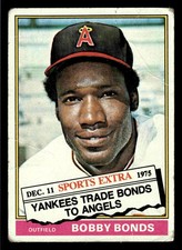 1976 Topps Traded #380T Bobby Bonds - California Angels (Low Grade)