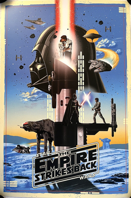 STAR WARS POSTER EMPIRE STRIKES BACK 152/250 WRATH OF DARK COMIC