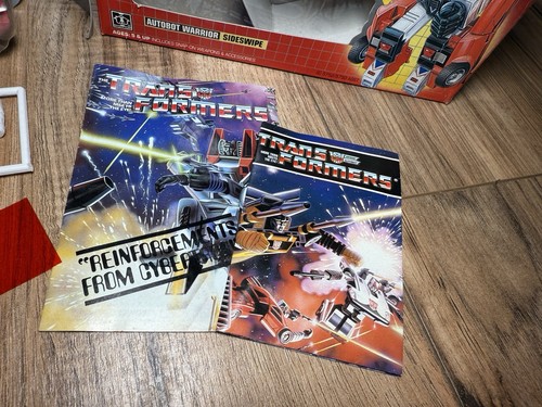 Transformers Original G1 1984 Pre Rub Autobot Car Sideswipe Complete In Box - Picture 5 of 21