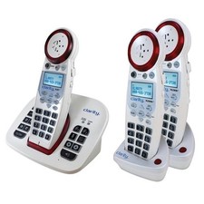 Clarity XLC8 Amplified Cordless Speakerphone with 2 Expansion Handsets