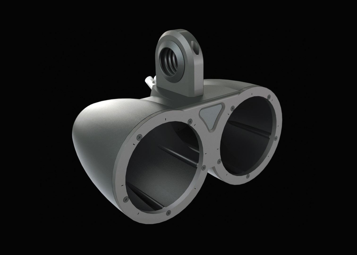 Wet Sounds OE-65ic-S 6.5" OEM Speakers Silver Grill 12KMTED 6.5 Black Tower Pods