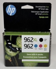 Exp.5/2028 Genuine HP 962/962 XL 4 pack/ Sealed Ink Cartridge -HP 3JB34AN