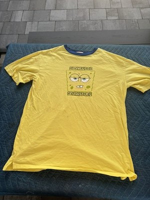 SpongeBob SquarePants Vintage Shirt 2004 Yellow Large Rare Nickelodeon Tee!