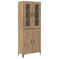 Highboard Artisan-Eiche 69,5X34X180 Cm Holzwerkstoff Wohnzimmer