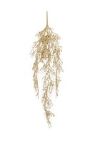 Artplants KüNstlicher Ripsalis HäNger Merfyn, Steckstab, Glitzer, Gold, 70Cm