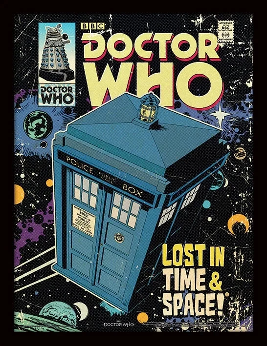 Doctor Who - poster encadré Lost In Time And Space (30 x 40 cm) - Pyramid - Photo 1/1