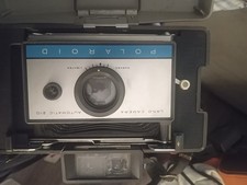 Polaroid Land Camera Automatic 210 Vintage Instant Camera Black w/ Case