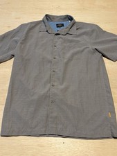 Quiksilver Waterman Mens Short Sleeve Comfort Fit Shirt Size S Gray