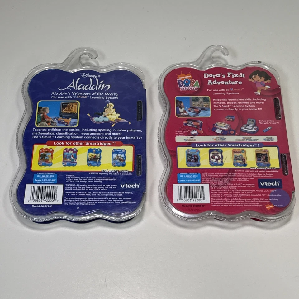 Disney Vtech Smartridge Aladdin & Dora V Smile Smartridge - Image 4 of 4