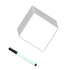 12Pcs Whiteboard Stickers Removable Label Dry Erase with A Pen