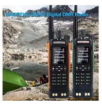 Bao-feng DM-32 GPS APRS AES256 DMR Digital/Analog Dual Band 8W Radio