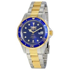Invicta Pro Diver Quartz Blue Dial Two-tone Men's Watch 8935