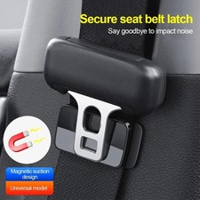 2pcs Magnetic Car Seat Belt Holder Anti-wear Stabilizer Fastener Clips Black 2pcs Magnetic Car Seat Belt Holder Anti-wear Stabilizer Fastener Clips Black