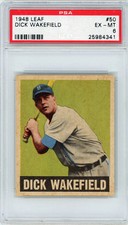 1948 Leaf Dick Wakefield #50 PSA 6