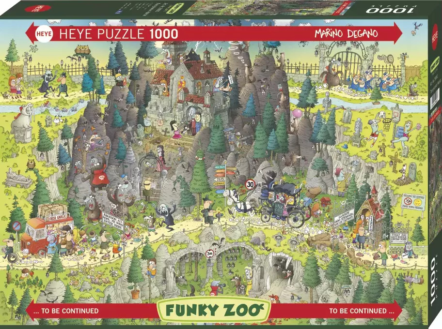 4001689299637 Puzzle 1000 elementw Funky Zoo Transylwania Heye 7990₽