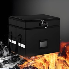 Fireproof Document Storage Case Detachable Double Layer Fireproof Document Box