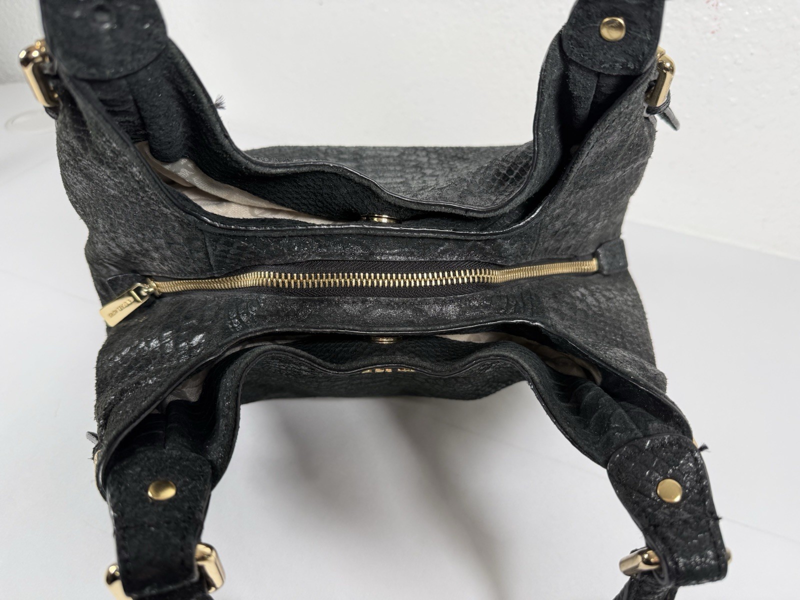 Michael Kors Bedford Black Snakeskin Python Leath… - image 10