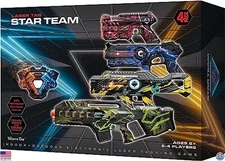 Laser Tag Set of 4 with Guns & Vests - Outdoor Game for Kids & Adults