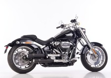 FALCON Double Groove Auspuff schwarz-matt EG-BE e24 00410H passt für HARLEY DAVI