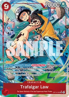 Trafalgar Law - OP14-009 (Alternate Art) - The Azure Sea s Seven (OP14)