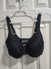 Bali 34DD Bra Black One Smooth U Ultra Light Lace With Lift Spacer 3197