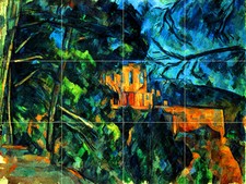 Art Chateau Noir Landscape Mural Ceramic Backsplash Bath Tile Cezanne 380