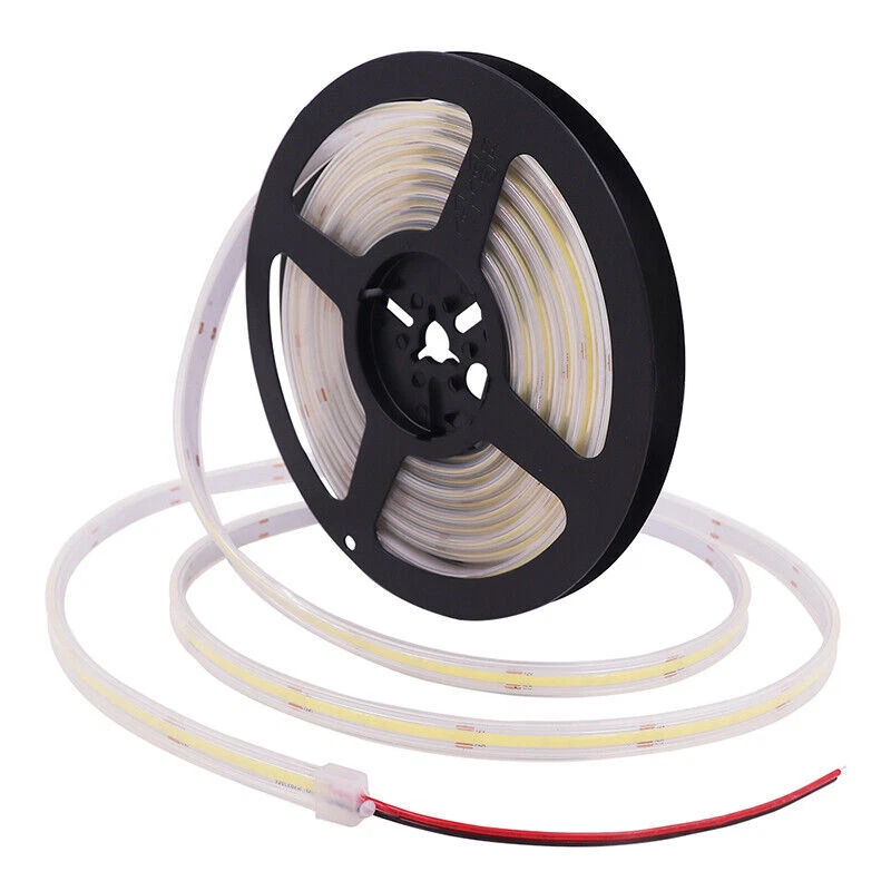 16.4ft 24V COB LED Strip Light 384LEDs/m Waterproof Outdoor Indoor Room Decor