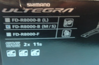 Shimano Ultegra 11-Spd FD-R8000 Vorne Neu / Nummern StraßE Kettenwechsler- 31.8/