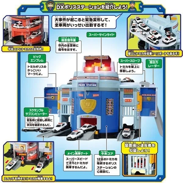 Takara Tomy Tomica World -  Transform DX Police Station (No Cars included) - Image 3 of 4