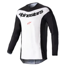 Alpinestars Fluid Lurv Black and White MX Off-Road Jersey Men's Size SM - 2X
