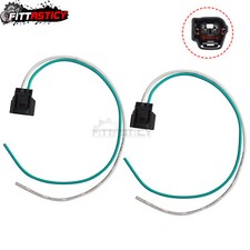 Pair Fog Light Connector Harness Plug Pigtail Fits 2005-2006 Jeep Wrangler TJ