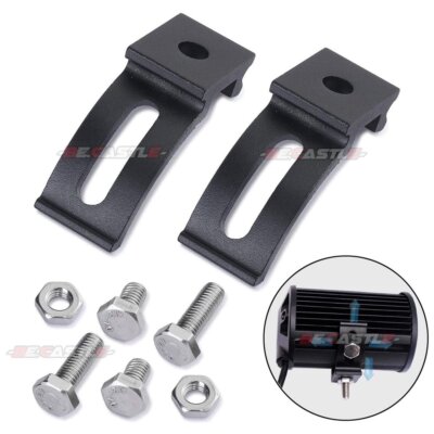 2x LED Light Bar Slide Mounting Brackets Universal for Light Bar Work Pod Lamp