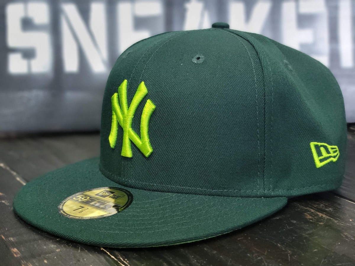【海外限定】New Era 59FIFTY New York Yankees WS99 Dark Green New Era 5950 NY Yankees 1999 World Series Dark Green Fitted