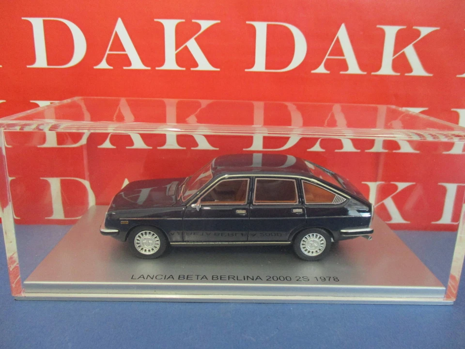 1/43 Modellino Auto Lancia Beta Berlina 2000 2 Serie 1978 Blue Lancia by Kess - Immagine 4 di 4