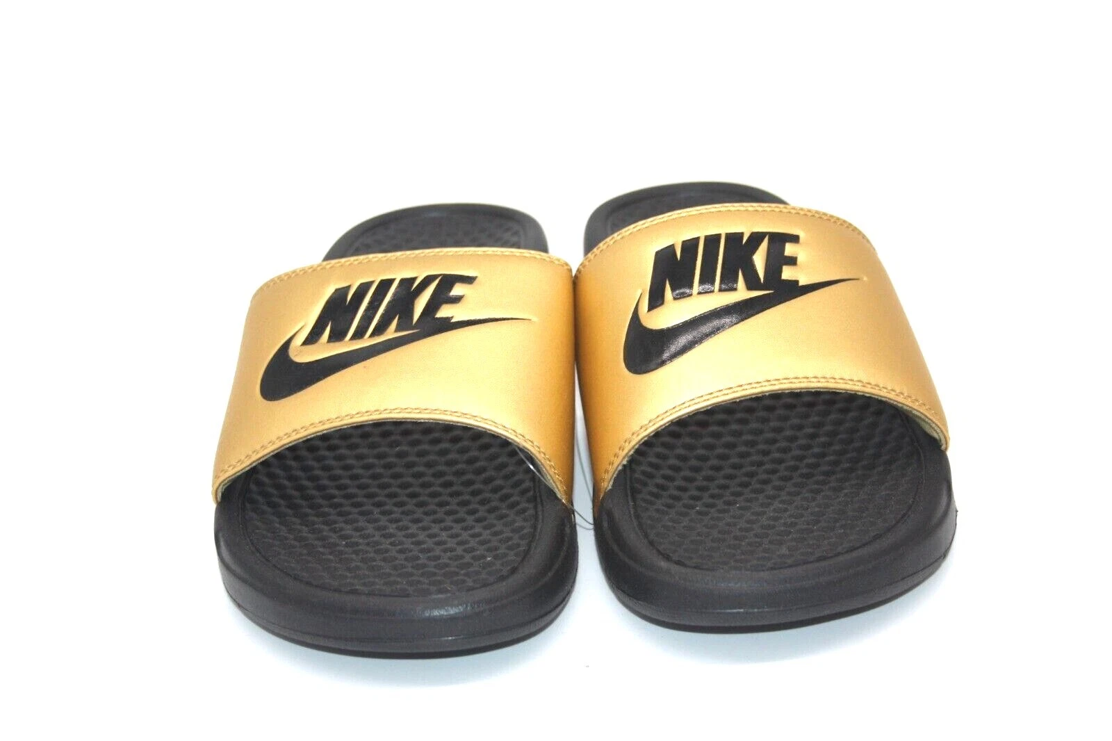 Sandalo Nike Slide donna Benassi JDI SLIDE nero oro metallizzato 343881 014