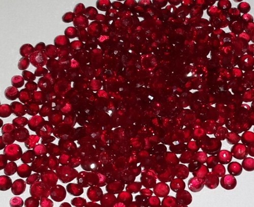 20pcs 2.2-2.3mm Natural Loose Ruby Lot Dark Red Color Top Quality Heated - Picture 3 of 5