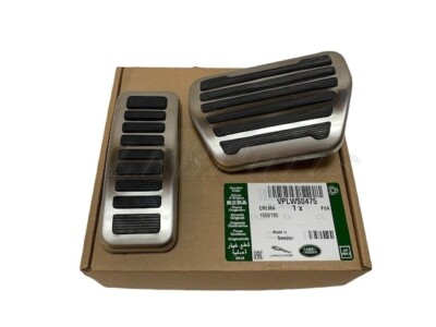 Defender Range Rover Discovery Stainless Steel Pedal Covers Genuine VPLWS0475