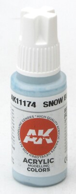 AK Interactive AK11174 Snow Blue [17ml] (3rd Gen Acrylic Paint) Standard Color