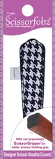 SCISSORFOBZ Designer Scissors Sheath Cover Single Small Blk & White Hounds Tooth