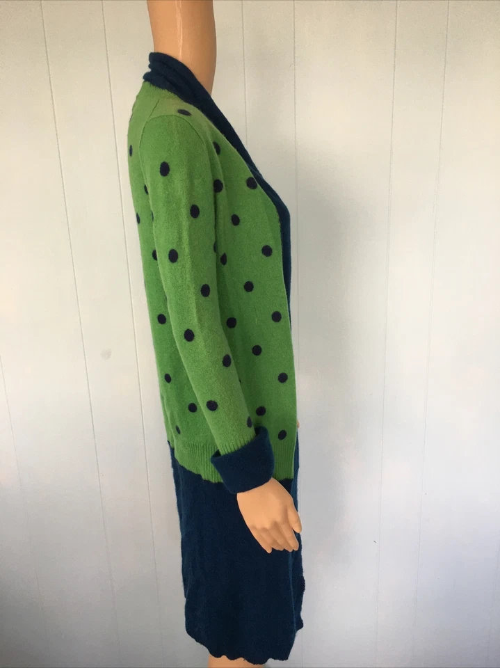Banana Republic Handmade Green Cashmere Boho Festival Elf Pixie Coat Size S - Image 4 of 4