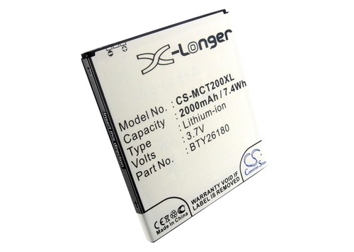3.7V battery for Mobistel BTY26182Mobistel/STD, MT-9081W, Cynus T2, SH26162Mobis - Picture 5 of 5