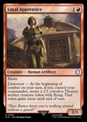 MTG Fallout U Loyal Apprentice #0190