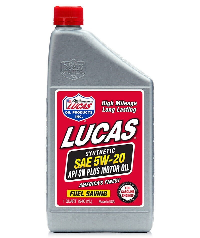 Lucas Oil 10082 Performance Synthetic SAE 5W-20 API SN Plus Motor Oil 1 Quart