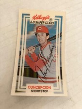 Cincinnati reds Dave Concepcion 1983 Kellogg’s mini baseball card CScan
