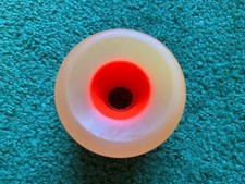 VINTAGE UNKNOWN YELLOW  PINK SKATEBOARD ROLLER SKATE WHEEL