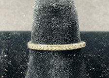 CZ Silver Band Ring  Sterling Silver Size 6  Minimalist Design