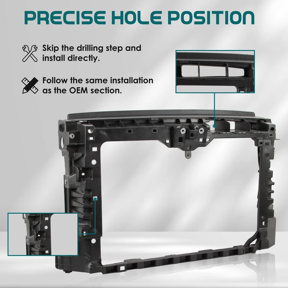 Radiator Support For 2016-2018 Volkswagen Passat VW1225150 561805588C9B9 Foto 4 de 4