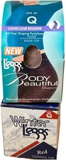 Queen Winter Leggs Red  & Body Beautiful Nude Tummy Flattening Pantyhose Size Q