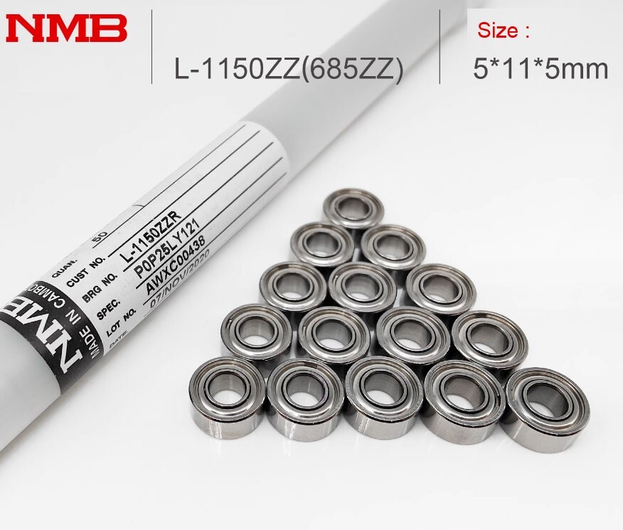 10Pcs NMB L-1150ZZ 685ZZ (5x11x5 mm) Bearing Metal Shielded Ball