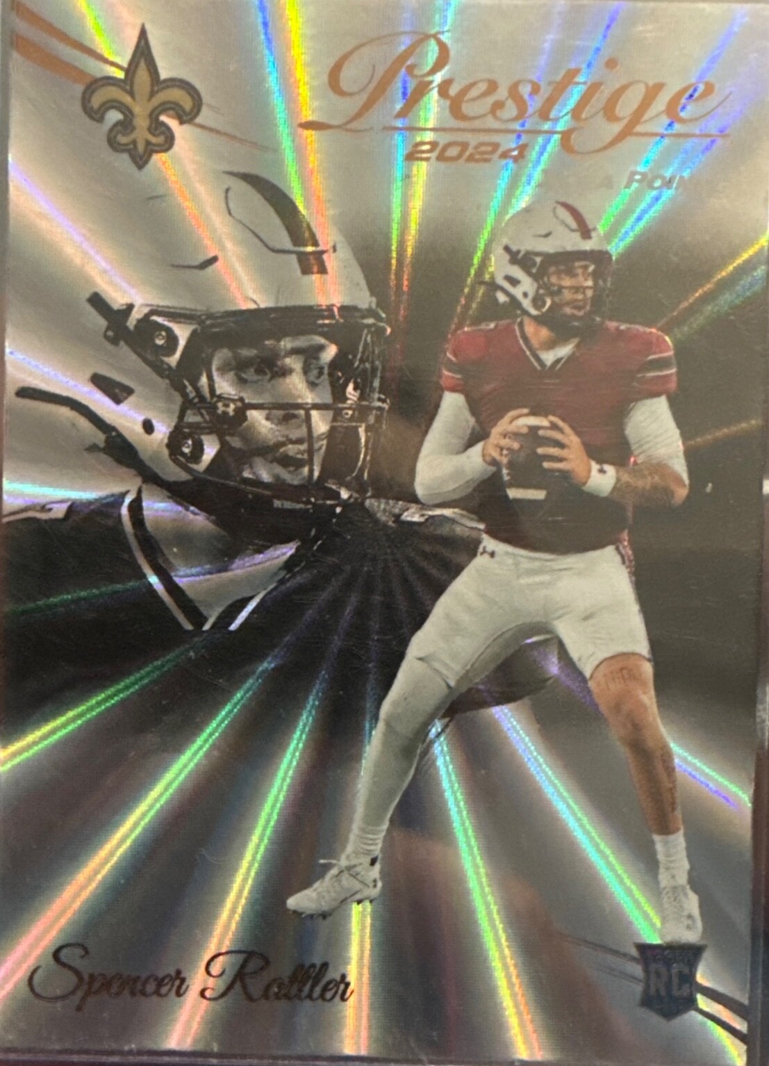 2024 Panini Prestige - Rookies Spencer Rattler #359 Xtra Points Sunburst (RC)